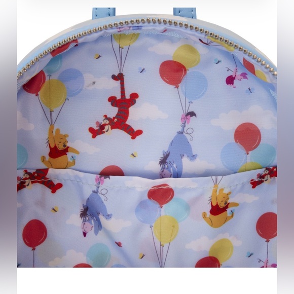 Loungefly Disney Winnie the Pooh Blue Balloon Mini Backpack - Picture 6 of 8